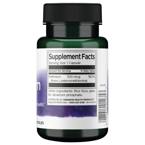 Swanson Selenium L-Selenomethionine 100 mcg - 200 veg. kaps.