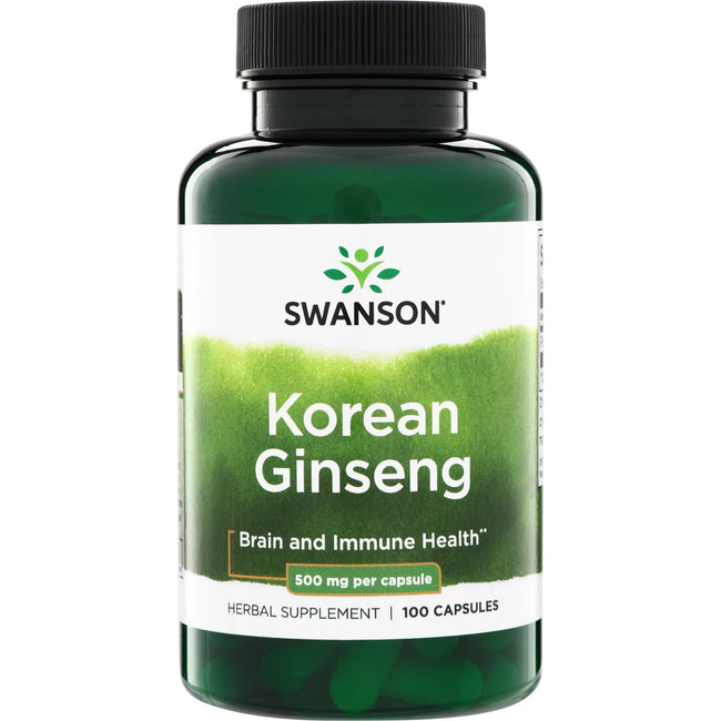 Swanson Korejski ginseng 500 mg – 100 kapsula za energiju i izdržljivost