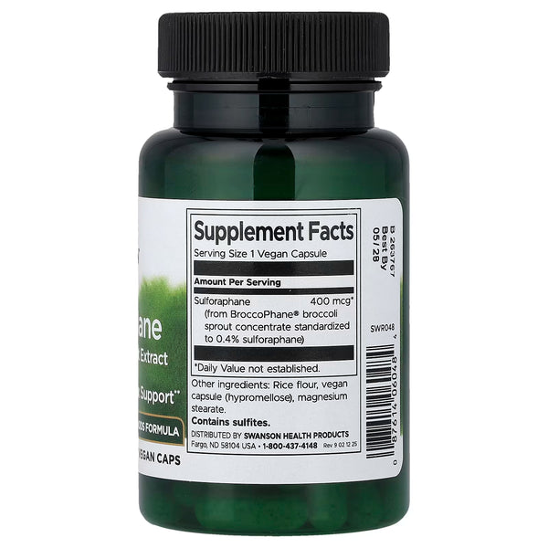 Swanson Ekstrakt klice brokolija 400 mcg - 60 veg. kaps.
