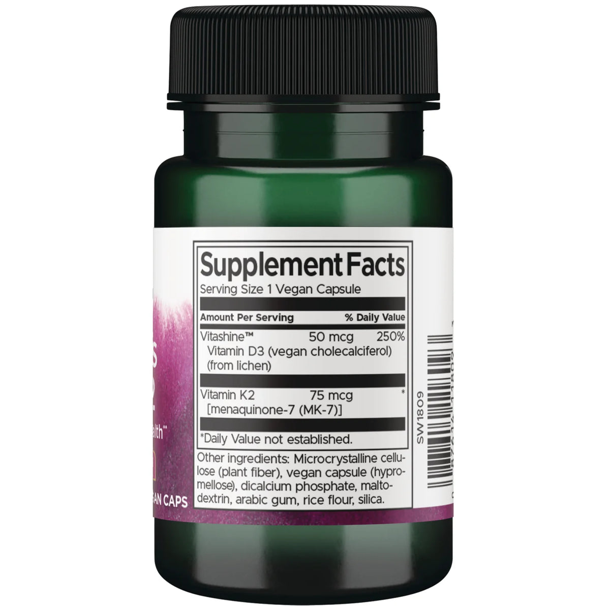 Swanson Vitamin D3 i K2 2000 IU / 75 mcg – 60 veg. kapsula za kosti i imunitet