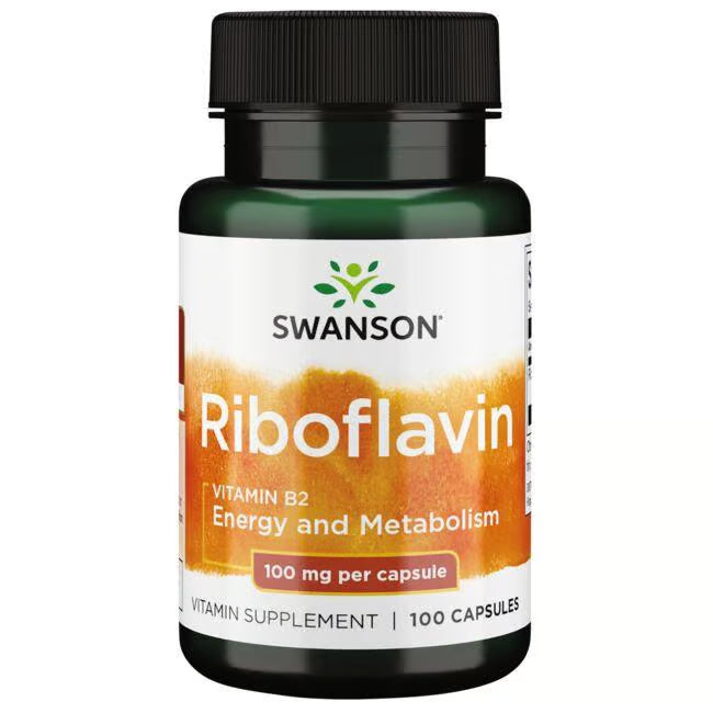 Swanson Riboflavin B2 100 mg – 100 kapsula za energiju i nervni sistem
