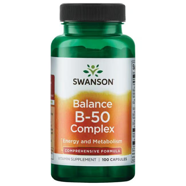 Swanson B-50 Complex – 100 veg. kapsula, B vitamini za energiju i nervni sistem