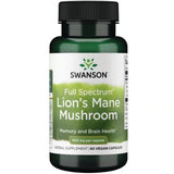 Swanson Lion's Mane (Lavlja griva) 500 mg – 60 veganskih kapsula za fokus i pamćenje