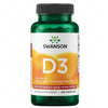 Swanson Vitamin D3 5000 IU 50 mcg - 250 kaps.