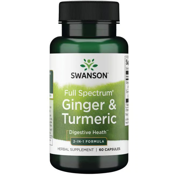Swanson Ginger&Turmeric - 90 kaps.