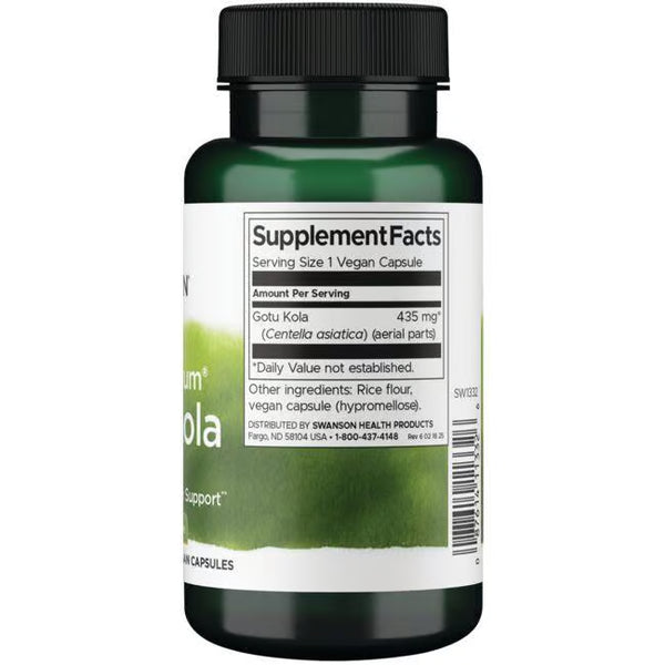 Swanson Gotu Kola 435 mg - 60 veg. kaps.