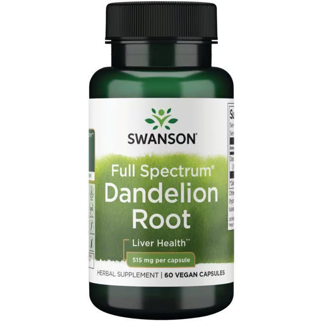 Swanson Korijen maslačka 515 mg – 60 veg. kapsula za jetru i varenje