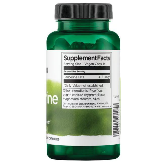 Swanson Berberine 400 mg – 60 veg. kapsula za šećer u krvi i metabolizam