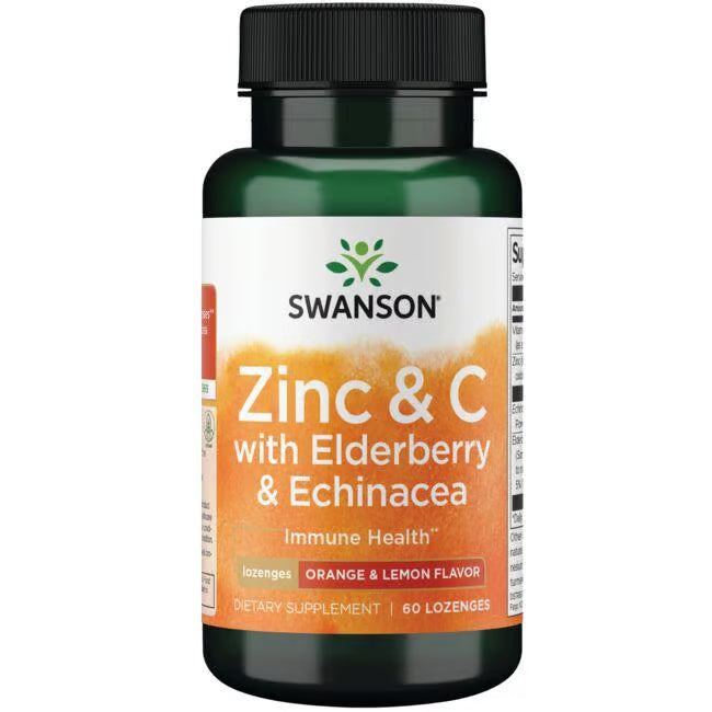 Swanson Cink i vitamin C sa zovom i ehinaceom – 60 pastila za imunitet
