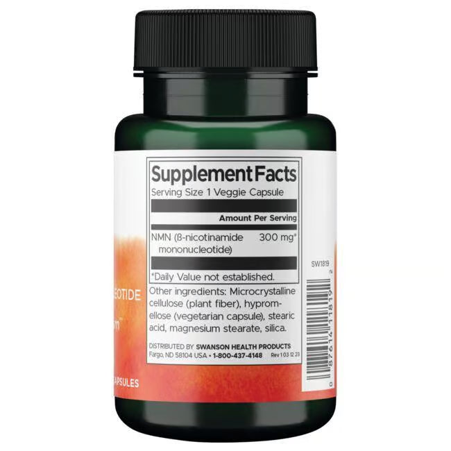 Swanson NMN 300 mg – 30 veg. kapsula za ćelijsku energiju i vitalnost