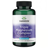 Swanson Triple Magnesium Complex 400 mg – 100 veg. kapsula za mišiće i san