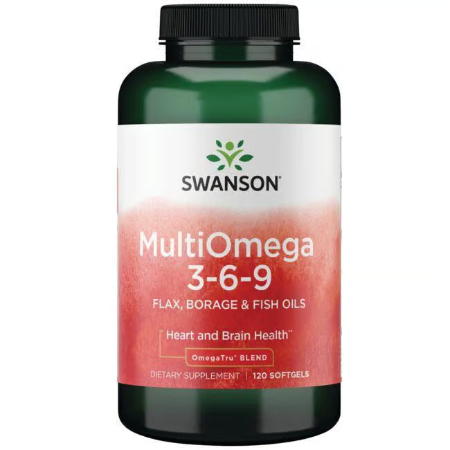 Swanson Omega 3-6-9 – 120 softgel kapsula za srce, kožu i zglobove