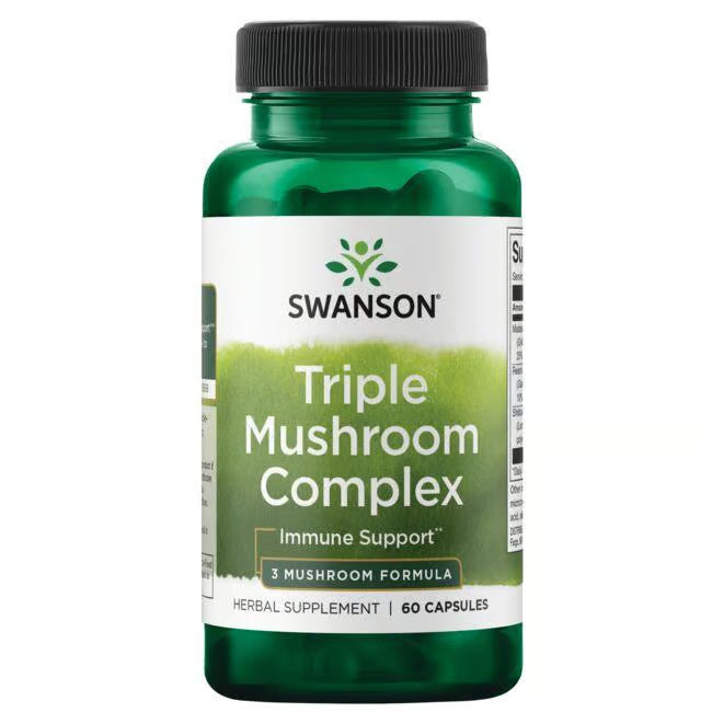 Swanson Triple Mushroom Complex – 30 kapsula, tri gljive za imunitet