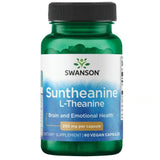 Swanson L-Theanine (L-teanin) 100 mg Suntheanine® – 60 veganskih kapsula za smirenost